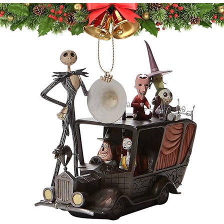 2023 Disney Legetøj Tegneserie The Nightmare Before Christmas Anime Figurer Sally Jack Juletræ Dekoration Akryl Fly Pendant(som vist)
