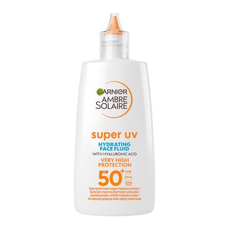 Garnier Ambre Solaire Super UV Hydrating Face Fluid SPF 50+ 40 ml, Skincare, Solcreme, Solcreme Til Ansigtet