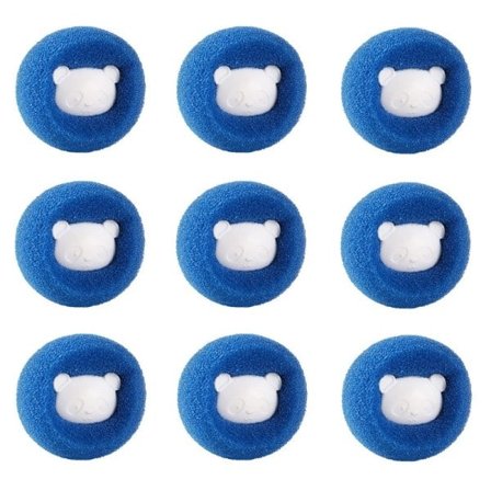 Vaskeball for hårfjerning 9-pakning Blå