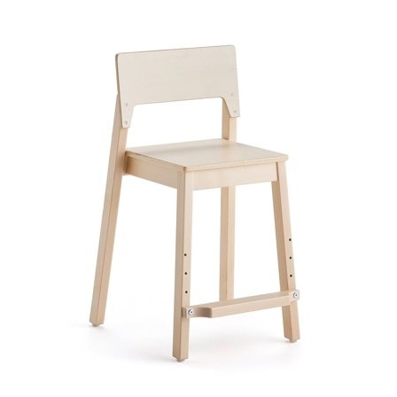 High chair LOVE, H 500 mm, birch, birch laminate