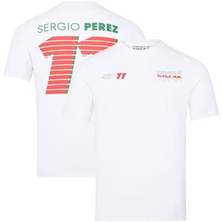 2023 nya F1 Team Racing Jersey Bulls #11 T-shirts white S