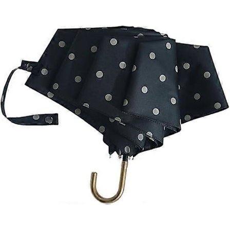 Sammenfoldelig paraply med 6 ribber, sød vandafvisende rejseparaply, vindtæt paraply, regnparaply