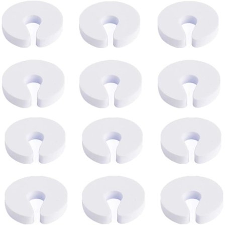 12 stk. dørbeskyttelse for barn - Beskytter mot slamming av dører i hjemmet, soverom og bad