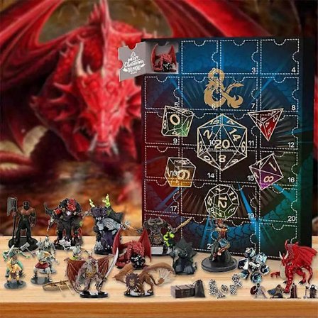 Julekalender for Dungeons & Dragons 2024 - 24 Dagers Julklapper Blind Box Juleraskelse
