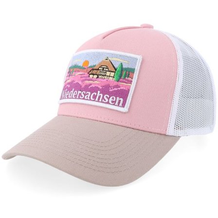 Wild Spirit - Rosa trucker Keps - Bundesland Niedersachsen Light Pink/White/Light Grey A-Frame Trucker @ Hatstore