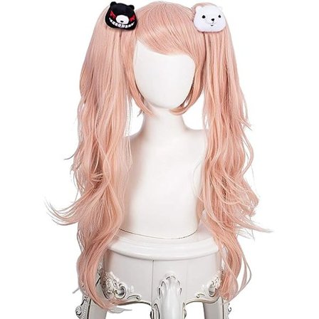 Cosplay peruk, med gratis peruk cap, till halloween, fest, karneval, nattliv, konserter, bröllop
