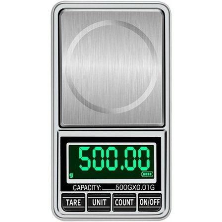 Bärbar digitalvåg Guld Smyckesvåg Mini Fick Digitalvåg Professionell Exakt Elektronisk Våg Precisionsvåg 500g/0.01g
