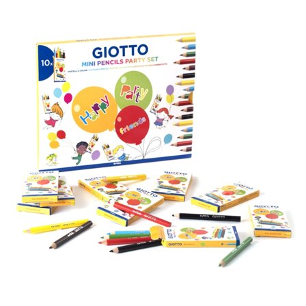 Lot festif Mini-crayons de couleur x 10 (+3 ans)