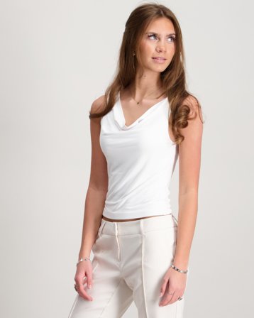 RYVLS Jersey Cowl Neck Top Weiß Tops/Blusen Mädchen - Kids Brand Store