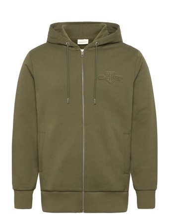 GANT | Reg Tonal Shield Full Zip Hoodie | L