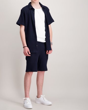 Grunt Ali Waffle Shorts Blå Shorts Kille - Kids Brand Store