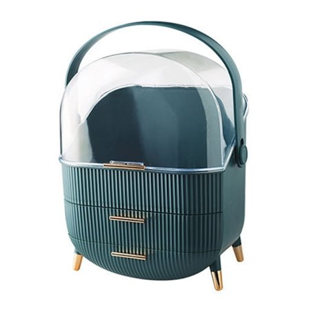 Mode Stor kapacitet Kosmetisk förvaringslåda Vattentät Dammtät Badrum Desktop Skönhet Makeup Organizer