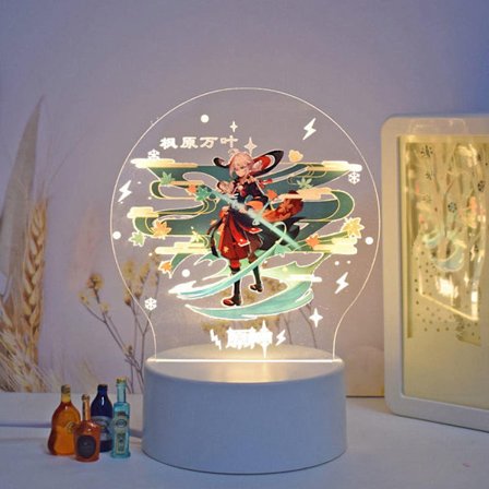 Genshin Impact Barbara 3D LED-akrylnattlampor 7 färger