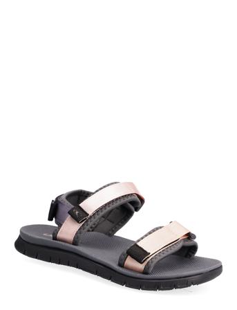 Mia Traveller Strap Sandals Shoes Summer Shoes Flat Sandals Rosa O'neill