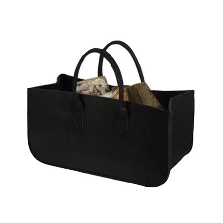 Tillbehör Dekorationsförvaringsväska Tidnings Picknick Kläder Filt Ved Shopping Reseväska Svart