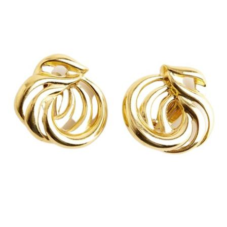 Givenchy Pre-owned Earclips , Geel , Dames , Maat: ONE Size Vintage Sieraden