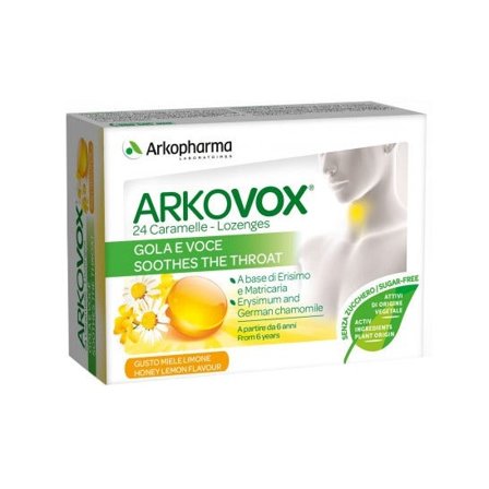 Arkopharma Arkovox Miele Limone 24 Pastiglie