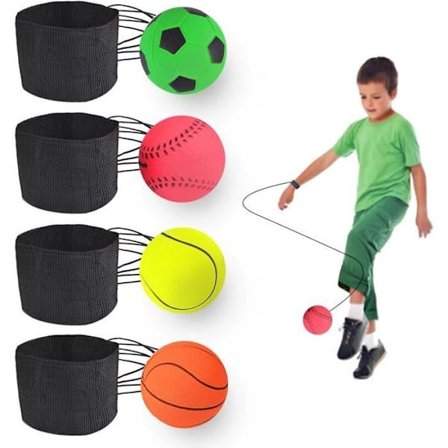 Handledsreturboll, Boll med handledsresår, Boll med armband, Boll fäst vid ett elastiskt band, Elastisk sladd återvänder