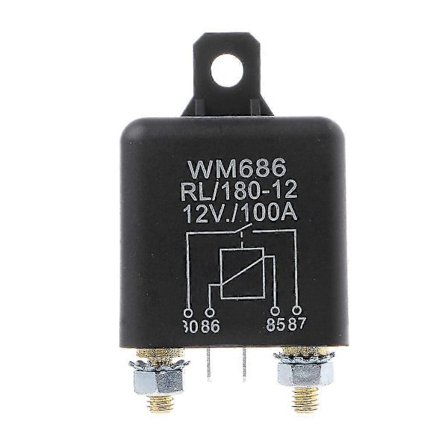 12v 100amp Startrele 4-pin Kraftig På/Av Bryter Delt Laderelé for Bil