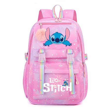 Lilo og Stitch Rygsæk til Kvinder Drenge Piger Bogtaske Skoletaske til Studerende Teenagere