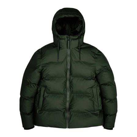 Rains, Down Jackets Groen, Heren, Maat:XS