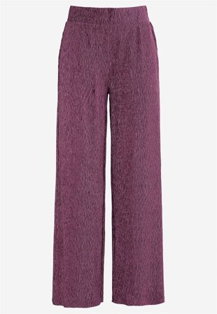 Cellbes of Sweden - Festbukser i fløjl i blomme til damer i størrelse 46/48