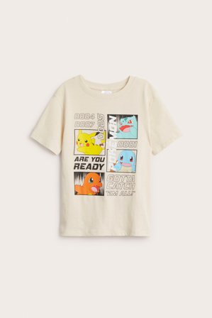 Kappahl | T-shirt Pokemon | Jasnobeżowy