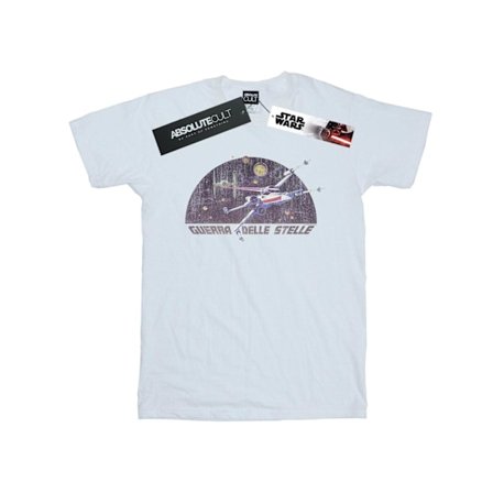 Star Wars Mens Italian Title X-Wing T-Shirt L Vit