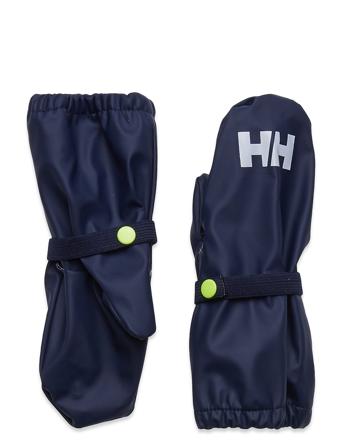 K Bergen Fleece Pu Mittens Blue Helly Hansen