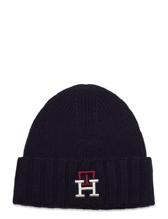 Th Prep Mono Beanie Accessories Headwear Beanies Svart Tommy Hilfiger