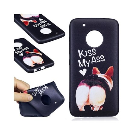 Motorola Moto G5 Plus Skal med modernt motiv - Kiss my ass