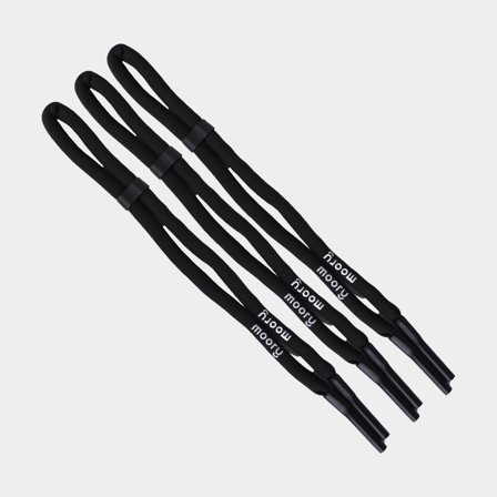Kelluntahihna silmälaseille Moory Sunglass Saver Black, 3-pack