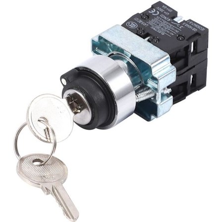 Nøglekontakt 22Mm 3 Hastigheder Xb2Bg53C 3 Sektioner Selvlåsende 2 Dobbelt Pumpning Normalt Åben