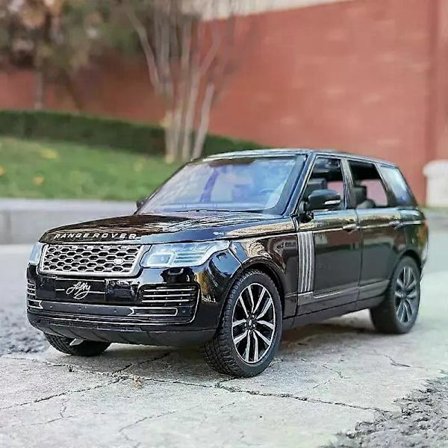 1/32 Range Rover Sports SUV Metalliseosautomalli Diecast Maastoajoneuvot Automalli Ääni- ja valokokoelma Lasten lelut Lahja