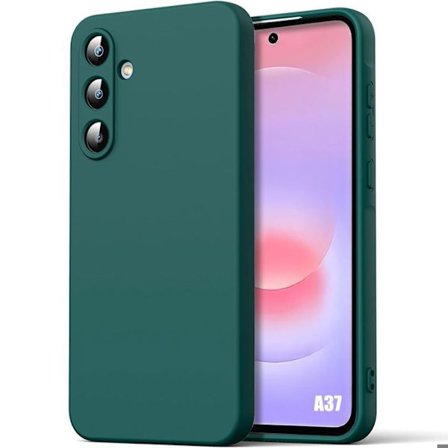 Cover til Samsung Galaxy A37 5G, Slim Let Silikone Beskyttelse Anti-Ridser - Natgrøn