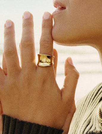 Edblad Cane Ring Gold - Gold - M/17.5MM