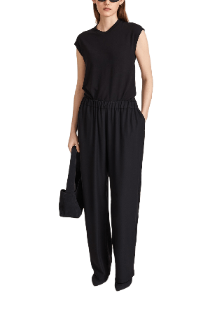 Stylein MARIA LONG TROUSER Byxor Dam Svart M