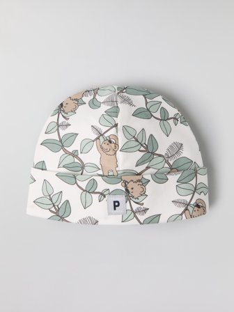 Polarn O. Pyret - Beanie with koala print - 44|46 - Childrenswear - white