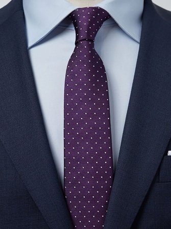Dark Purple Tie Dot