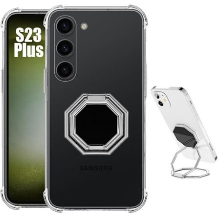 Coque för Samsung Galaxy S23 Plus - BOOLING - Transparent Ultra Slim Silikon Stötresistent med Flera Vinkelrotationer