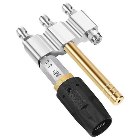 Mjuktvättsmunstycke med lång räckvidd och snabbkoppling