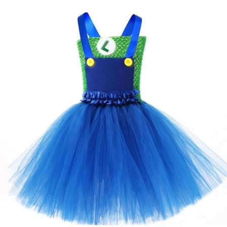 Girl's Malio Pom Pom kjol gratis tillbehör Green 2XL