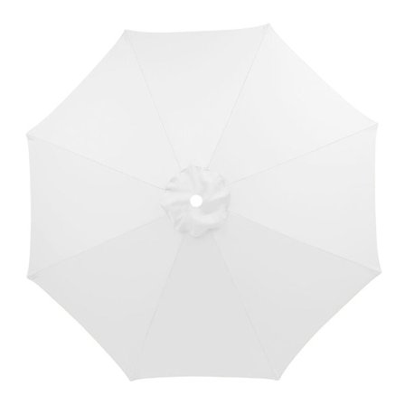 Varjoisan korvaava kansi, 8 ripaa, 3 m, vedenpitävä, UV-suojattu, korvaava kangas, valkoinen