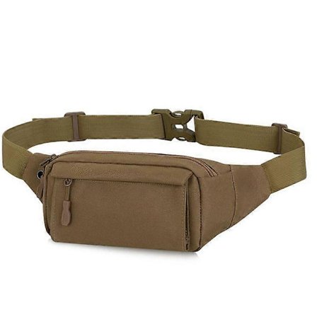 Herre lille taske til taljen tyverisikring mini rejsetaske udendørs sport mobiltelefon nøgletaske løbebælte med høretelefonstik Grøn MiCai