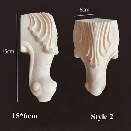 Vintage puusta veistetyt huonekalujen jalat 15X6CMSTYLE 2 STYLE 2
