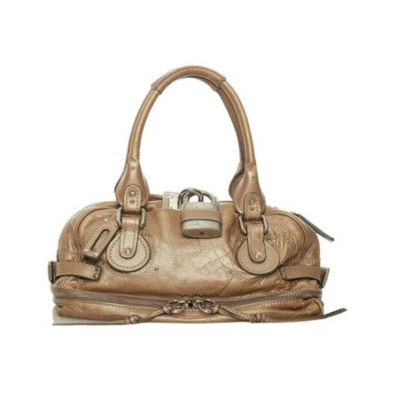 Chloé Pre-owned Leather Paddington HandTas , Beige , Dames , Maat: ONE Size Vintage Tassen