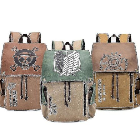 Anime Rygsæk Naruto Casual Canvas Skoletaske