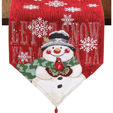 Snögubbe Julbordlöpare 13 x 72 Tum Gårdshus Semester Pa