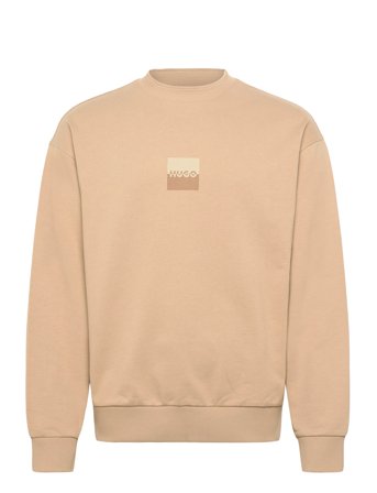 Dusplited Tops Sweat-shirts & Hoodies Sweat-shirts Beige HUGO