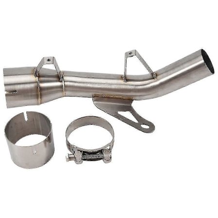 Til Z900 2017-2022 Udstødning Udstødningsrør Eliminator Forbedret Albue Mellemled Rør Slet Sølv - Motorcykel Udstødningsopgradering s20241212151